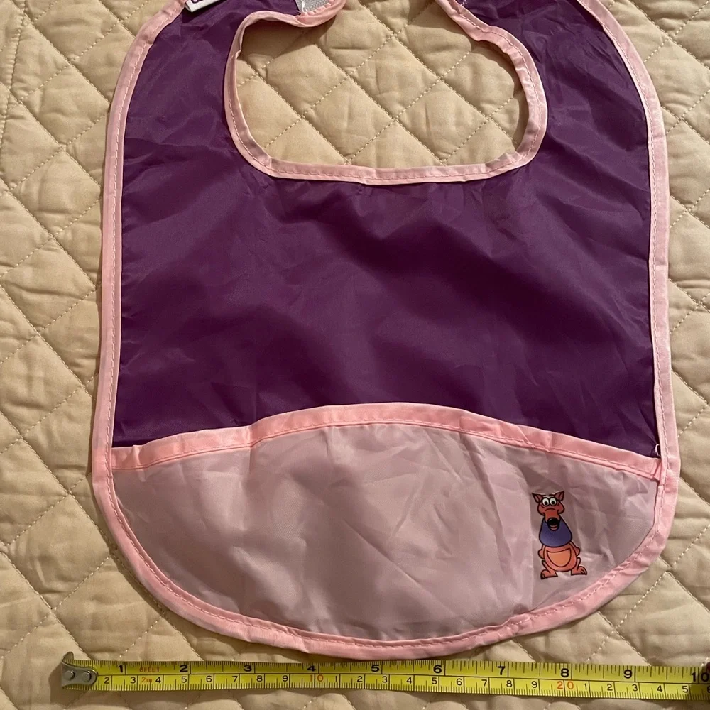 Walla Bib purple & pink with sleeve, new without tags